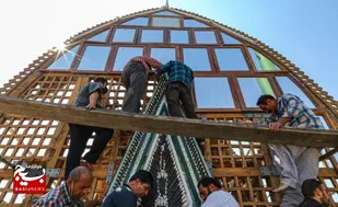 برگزاری مراسم سنتی نخل بندی در مهریز