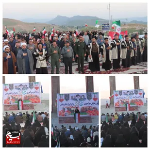 نمایش عظیم اقتدار ملی و رزمایش سراسری &laquo;جان&zwnj;فدا برای ایران امام رضایی&raquo; در شهرستان اندیکا