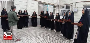 اردوی عملی آمادگی دفاعی دانش آموزان مه ولات برگزار شد