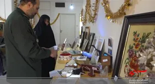 بازدید سردار حیدرنیا از سومین جشنواره فرهنگی و هنری شمیم علوی