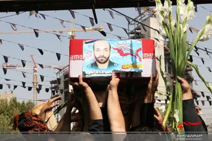 پیکر شهید مدافع حرم مصطفایی در کرج تشییع شد
