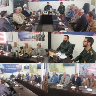 دیدار امام جماعت و هیات امنا مسجد امام رضا پیشوا با فرمانده سپاه