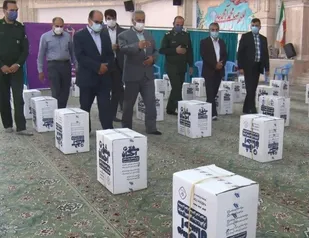 توزیع ۵۵۰ بسته لوازم&zwnj;التحریر در قالب مشق احسان درمیبد