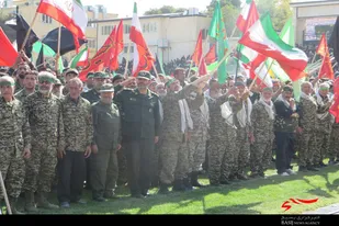 حضور بسیجیان ملایری در تجمع اقتدار عاشورایی