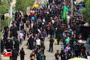 راهپیمایی جاماندگان اربعین حسینی در ماهدشت برگزار شد+تصاویر