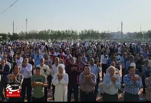 برگزاری نماز همبستگی عید سعید فطر در هندیجان +تصاویر