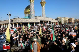 تجمع بزرگ گرامیداشت حماسه ۹ دی در دارالمجاهدین همدان