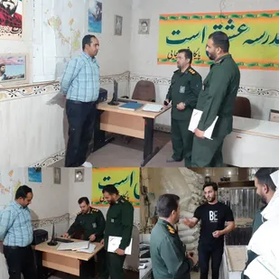 بازدید فرمانده سپاه پیشوا از روستای شعیب آباد جهت اجرای طرح های محرومیت زدایی