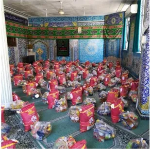 آماده سازی ۲۵۰ بسته کمک مومنانه توسط بسیج دانش آموزی شهید مطهری (ره) برخوار