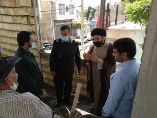 بازدید سردار آتانی از روند ساخت حوزه مقاومت نصرت آباد