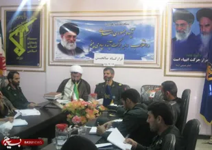 برگزاری جلسه قرارگاه جوانه&zwnj;های صالحین در ناحیه فامنین