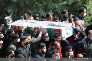 تشییع پیکر کبوتر خونین بال حرم در سوادکوه