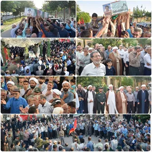 استقبال از شهید دانش آموز حسین امینیان در شاهرود