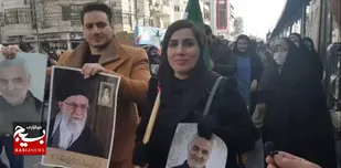 اولین بار است به راهپیمایی می&zwnj;آیم در پاسخ به دشمنان