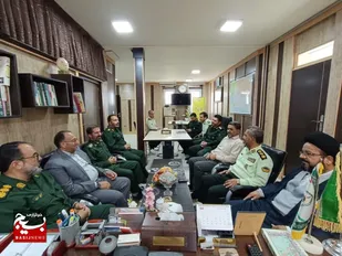 نشست فرمانده سپاه میامی با فرمانده انتظامی این شهرستان