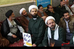 تجمع طلاب و روحانیون بسیجی استان همدان در حمایت از سپاه پاسداران