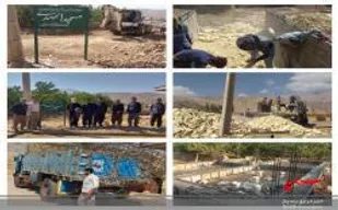 اردوی جهادگران بسیج سازندگی در روستای لُشتَر