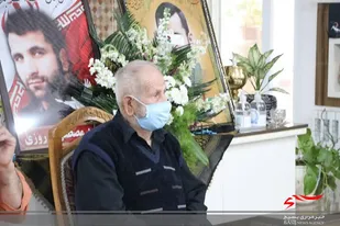 دیدار مسئولان سپاه کربلا با پدر شهید مدافع امنیت نوروزی