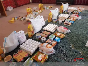 تهیه و توزیع 20 عدد بسته غذایی برای خانواده&zwnj;های نیازمند توسط جهادگران پایگاه بسیج ایثار کرج