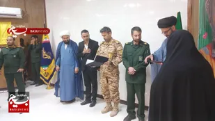تجلیل از جهادگران بسیجی شهرستان صالح آباد