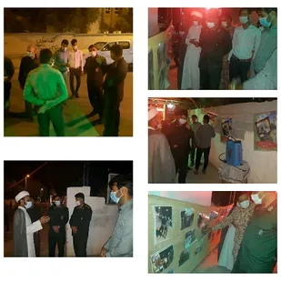 بازدید جانشین ناحیه سپاه بندرعباس از نمایشگاه قرارگاه تحول محلات  شهرک پیامبر اعظم (ص)
