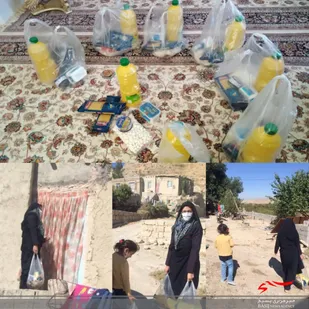 توزیع 8 بسته مواد غذایی توسط پایگاه مقاومت بسیج روستای قاضی علیا بجنورد