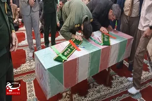 مراسم عزاداری ایام فاطمیه و وداع با شهدای گمنام در سپاه نهاوند