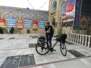 جانباز رکاب زن حرم تا حرم به سمنان رسید+ تصاویر
