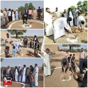 مراسم کلنگ زنی احداث مسجد در شهرستان حمیدیه