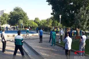 ورزش صبحگاهی کارکنان سپاه ناحیه همدان