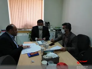 ديدار مسئول بسیج ادارت سپاه استان با دوتن از مديران کل استانداري