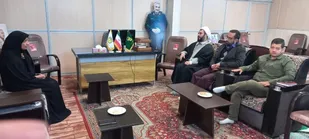 دیدار دانشجویان بسیجی دانشگاه پیام نور راین با امام جمعه