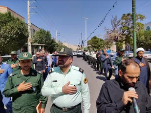 دسته&zwnj; عزاداری هیئت رزمندگان اسلام شهرستان ماهنشان برگزار شد +تصاویر