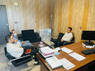 جلسه مسئول بسیج مهندسین صنعت و معدن هرمزگان با معاون صنایع استان برگزار شد