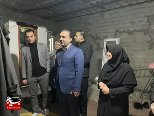 بازدید مسئولین میاندورود از وضعیت معیشت مددجوی تحت پوشش بهزیستی