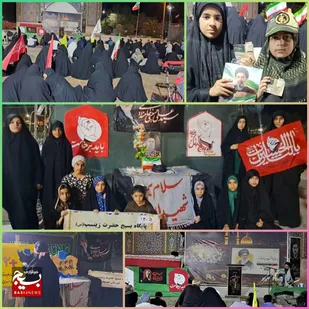 برگزاری مراسم ترحیم و تشییع نمادین امام مجاهد رهبر شهید درجوار شهدای گمنام هندیجان
