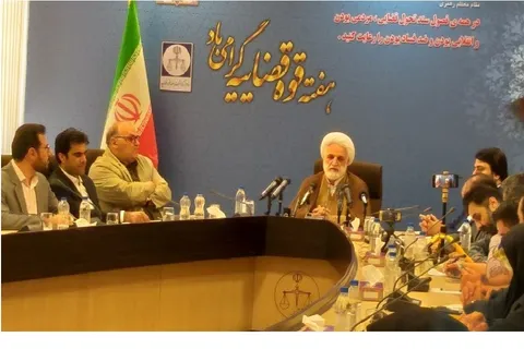نشست خبری محسنی اژه ای به مناسبت هفته قوه قضاییه