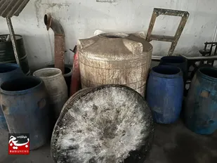 کشف کارگاه مشروب سازی در بابل