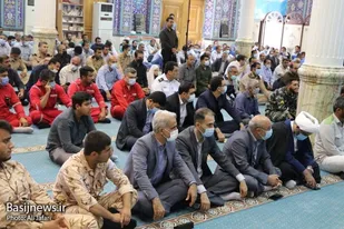 مراسم سالگرد ارتحال امام خمینی (ره) و ۱۵ خرداد در جزیره خارگ برگزار شد