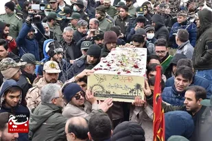 مراسم تشییع پیکر پاک  شهید خوش نام در اردبیل