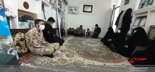 دیدار پاسداران سپاه بابل با خانوادهای شهدا