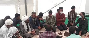بازدید و سرکشی جانشین ناحیه جاسک  از روستاهای سیل زده زاچ و داربست