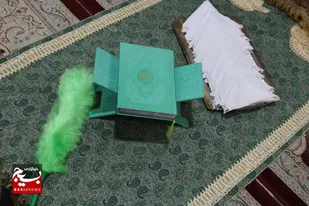 غبارروبی ضریح مطهر امامزاده محمد (ع) و سکینه خاتون (س) حصارک کرج