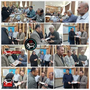 مراسم تجلیل از خبرنگاران شهرستان هنديجان در دفتر فرماندار هندیجان