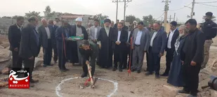 مراسم کلنگ&zwnj; زنی احداث مسجد در روستای سویره هندیجان