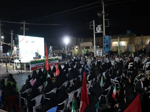 چهلمین روز شهادت شهدای بسیجی دیّر در جزیره لاوان