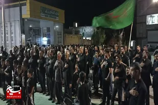 عزاداری شب هفتم محرم در گیان