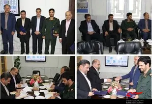 انعقاد تفاهنامه علمي پژوهشي آبفا كاشان با سازمان بسيج اساتيد و ادارات كاشان