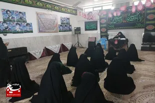 هیئت عزاداری کودکان در سرخه برگزار شد