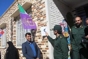 نواختن زنگ ایثار و شهادت در واحد امیدان نهضت حسینی شاهرود